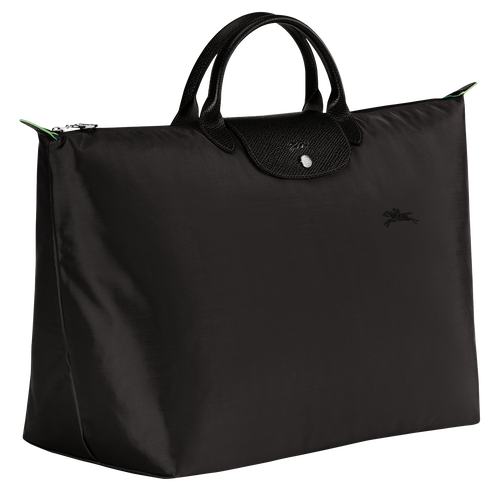 Longchamp Le Pliage Green L Canvas, Recycled canvas Men's Travel Bags Black | 071-CFPSBZ