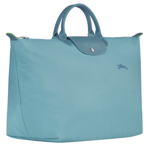 Longchamp Le Pliage Green L Canvas, Recycled canvas Men's Travel Bags Blue | 098-WXDTRF