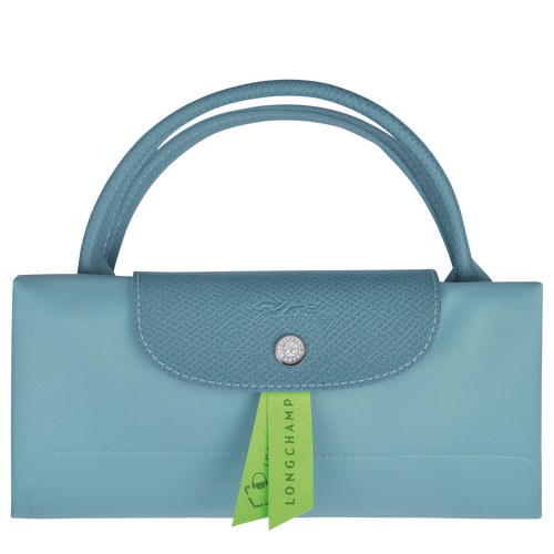 Longchamp Le Pliage Green L Canvas, Recycled canvas Men's Travel Bags Blue | 098-WXDTRF