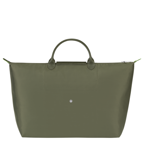 Longchamp Le Pliage Green L Canvas, Recycled canvas Women's Travel Bags Green | 195-DBRAYZ