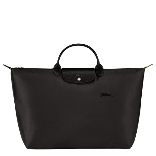 Longchamp Le Pliage Green L Canvas, Recycled canvas Women\'s Travel Bags Black | 246-ITMHSQ