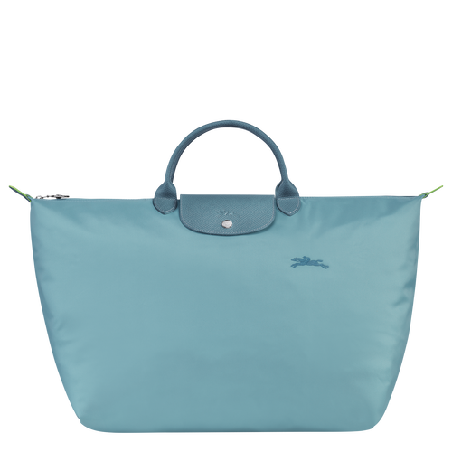 Longchamp Le Pliage Green L Canvas, Recycled canvas Women\'s Travel Bags Blue | 395-KCNOVG