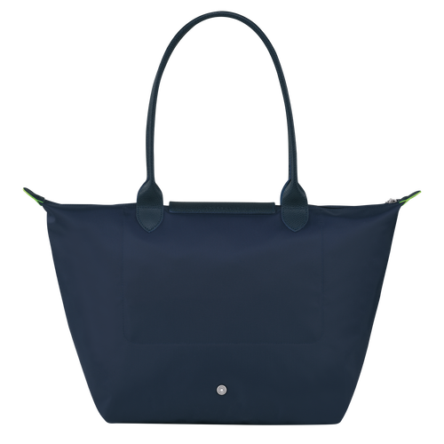 Longchamp Le Pliage Green L Canvas, Recycled canvas Women's Shoulder Bags Blue | 425-BXEKJR