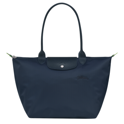 Longchamp Le Pliage Green L Canvas, Recycled canvas Women\'s Shoulder Bags Blue | 425-BXEKJR