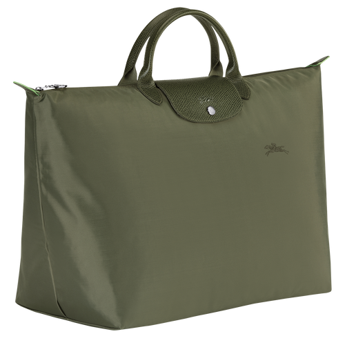 Longchamp Le Pliage Green L Canvas, Recycled canvas Men's Travel Bags Green | 453-LDVWAQ