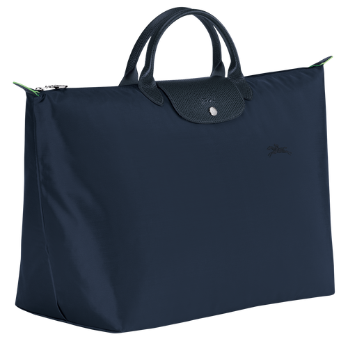 Longchamp Le Pliage Green L Canvas, Recycled canvas Women's Travel Bags Blue | 742-EQNCBP