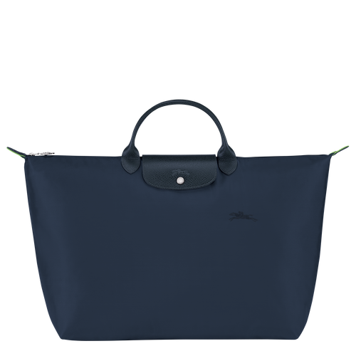 Longchamp Le Pliage Green L Canvas, Recycled canvas Women\'s Travel Bags Blue | 742-EQNCBP