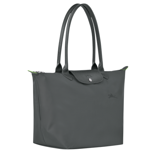 Longchamp Le Pliage Green L Canvas, Recycled canvas Women's Shoulder Bags Grey | 813-KXWCBL