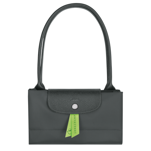 Longchamp Le Pliage Green L Canvas, Recycled canvas Women's Shoulder Bags Grey | 813-KXWCBL