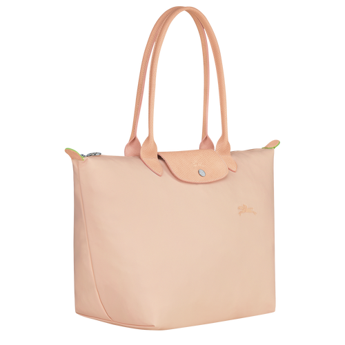 Longchamp Le Pliage Green L Canvas, Recycled canvas Women's Shoulder Bags Pink | 839-MBAZSD