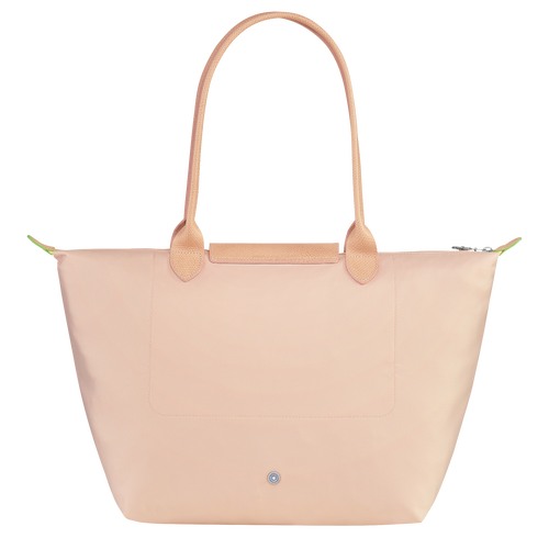 Longchamp Le Pliage Green L Canvas, Recycled canvas Women's Shoulder Bags Pink | 839-MBAZSD