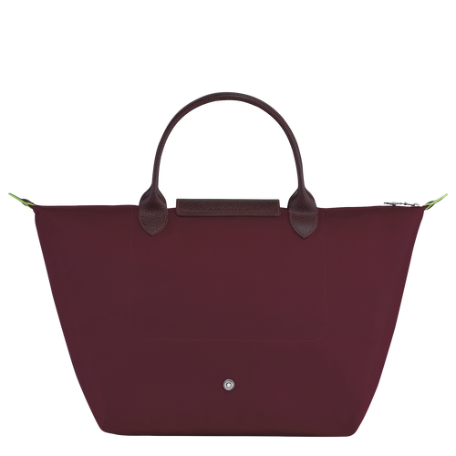 Longchamp Le Pliage Green M Canvas, Recycled canvas Women's Top-handle Bags Red | 503-ZHELCP