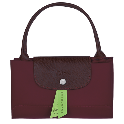 Longchamp Le Pliage Green M Canvas, Recycled canvas Women's Top-handle Bags Red | 503-ZHELCP