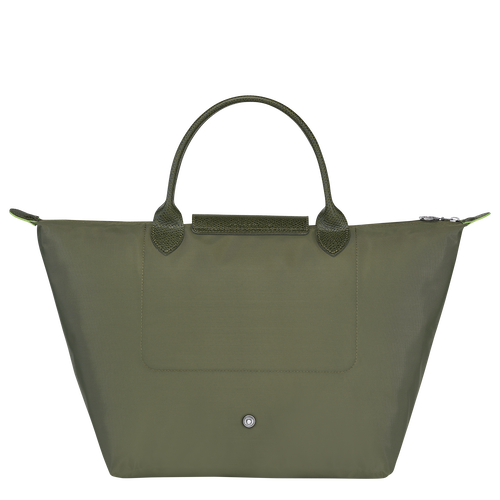 Longchamp Le Pliage Green M Canvas, Recycled canvas Women's Top-handle Bags Green | 702-MBNQZI