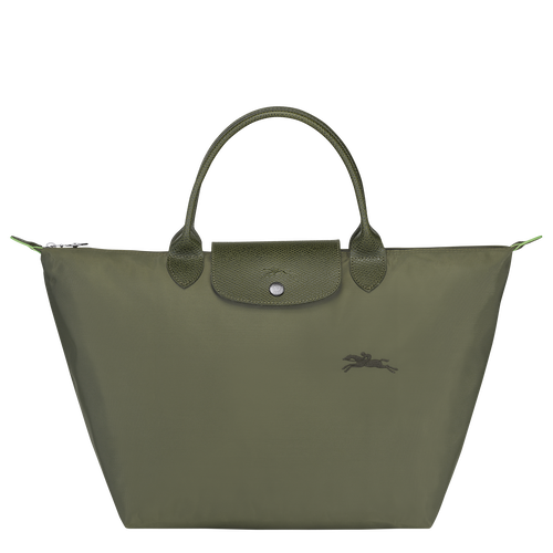 Longchamp Le Pliage Green M Canvas, Recycled canvas Women\'s Top-handle Bags Green | 702-MBNQZI