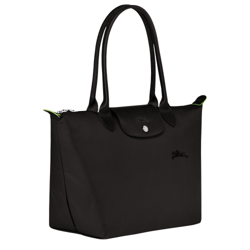 Longchamp Le Pliage Green S Canvas, Recycled canvas Women's Shoulder Bags Black | 042-OFRVTL