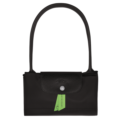 Longchamp Le Pliage Green S Canvas, Recycled canvas Women's Shoulder Bags Black | 042-OFRVTL