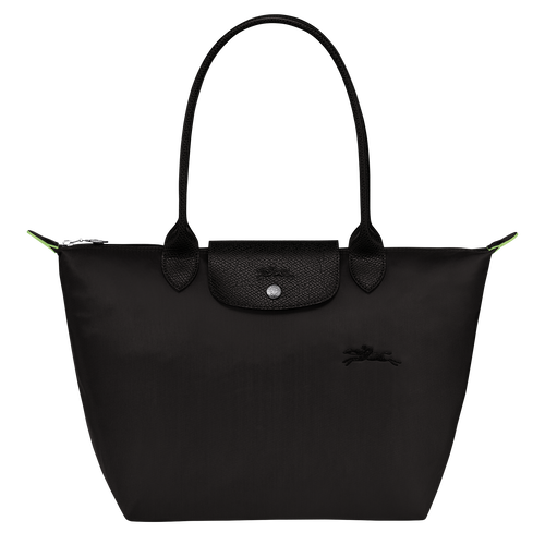 Longchamp Le Pliage Green S Canvas, Recycled canvas Women\'s Shoulder Bags Black | 042-OFRVTL