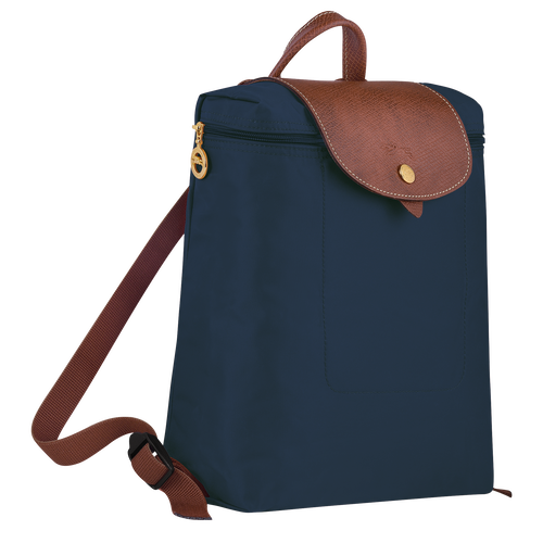 Longchamp Le Pliage Original Canvas, Recycled canvas Women's Backpacks Blue | 053-XFDHKC