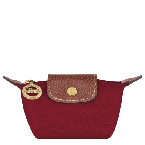 Longchamp Le Pliage Original Canvas, Recycled canvas Women\'s Coin Purses Red | 234-ALZSHE