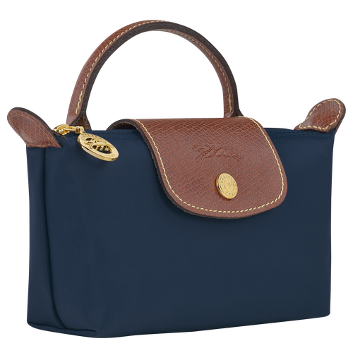 Longchamp Le Pliage Original Canvas, Recycled canvas Women's Pouches Blue | 265-PVECAY