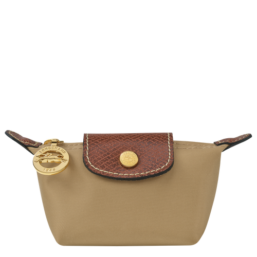 Longchamp Le Pliage Original Canvas, Recycled canvas Women\'s Coin Purses Beige | 435-MSPZBE