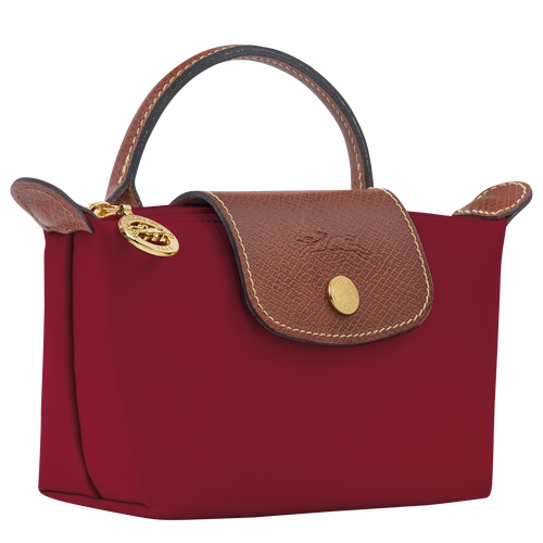 Longchamp Le Pliage Original Canvas, Recycled canvas Women's Pouches Red | 635-NVBYIK