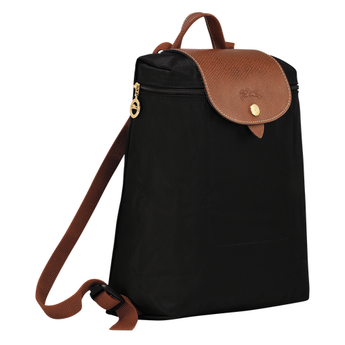 Longchamp Le Pliage Original Canvas, Recycled canvas Women's Backpacks Black | 651-GVRWSX