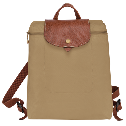 Longchamp Le Pliage Original Canvas, Recycled canvas Men\'s Backpacks Beige | 805-TMAORK