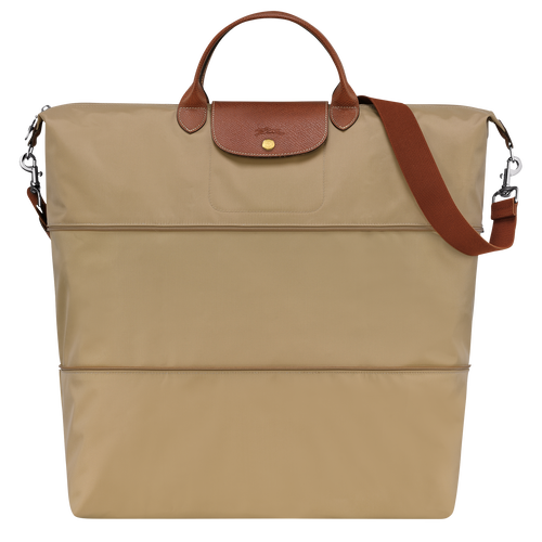 Longchamp Le Pliage Original Canvas, Recycled canvas Men\'s Travel Bags Beige | 851-MXDBZA