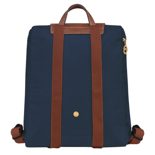 Longchamp Le Pliage Original Canvas, Recycled canvas Men's Backpacks Blue | 930-DZBMVF