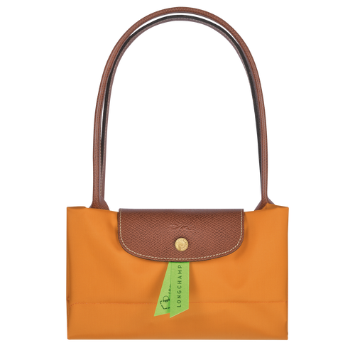 Longchamp Le Pliage Original L Canvas, Recycled canvas Women's Shoulder Bags Orange | 062-QIDJEC