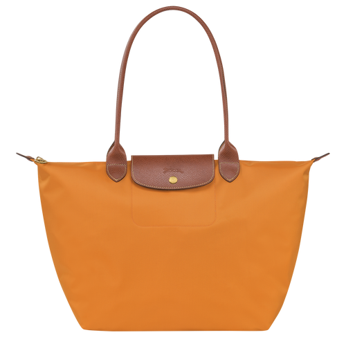 Longchamp Le Pliage Original L Canvas, Recycled canvas Women\'s Shoulder Bags Orange | 062-QIDJEC