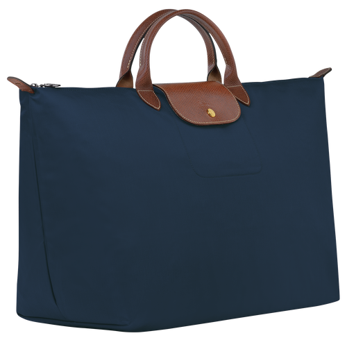 Longchamp Le Pliage Original L Canvas, Recycled canvas Men's Travel Bags Blue | 092-YELJAD