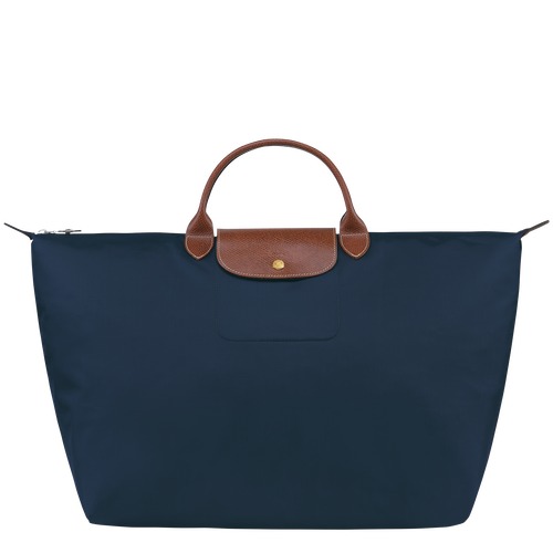 Longchamp Le Pliage Original L Canvas, Recycled canvas Men\'s Travel Bags Blue | 092-YELJAD