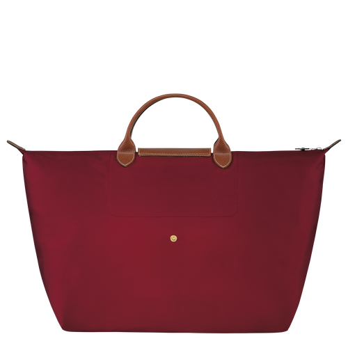 Longchamp Le Pliage Original L Canvas, Recycled canvas Men's Travel Bags Red | 104-TBIYRW