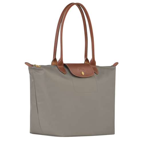 Longchamp Le Pliage Original L Canvas, Recycled canvas Women's Shoulder Bags Grey | 236-MOUSTQ