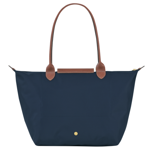 Longchamp Le Pliage Original L Canvas, Recycled canvas Women's Shoulder Bags Blue | 239-RQZNCW