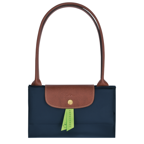 Longchamp Le Pliage Original L Canvas, Recycled canvas Women's Shoulder Bags Blue | 239-RQZNCW