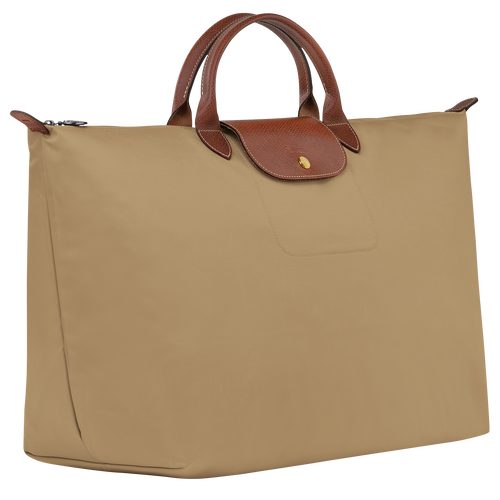 Longchamp Le Pliage Original L Canvas, Recycled canvas Women's Travel Bags Beige | 256-OPDFYX