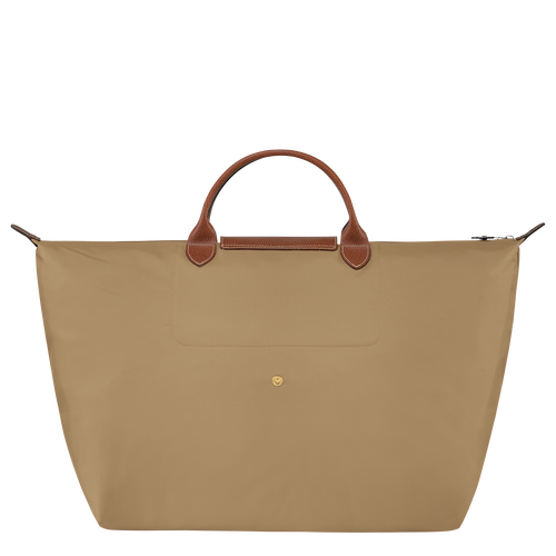 Longchamp Le Pliage Original L Canvas, Recycled canvas Women's Travel Bags Beige | 256-OPDFYX