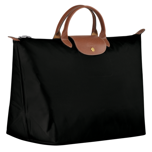 Longchamp Le Pliage Original L Canvas, Recycled canvas Men's Travel Bags Black | 268-SYNEQM