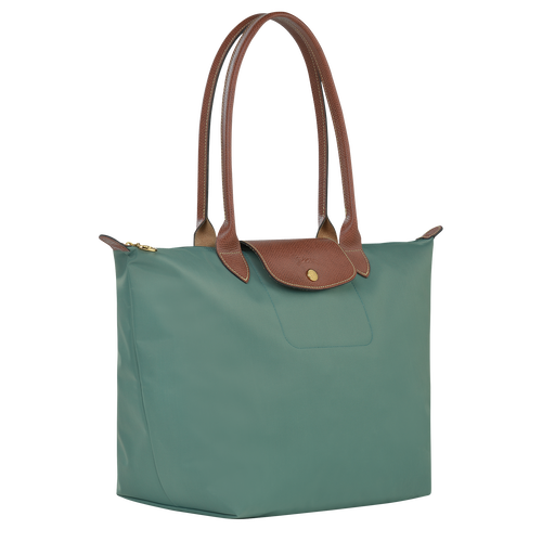 Longchamp Le Pliage Original L Canvas, Recycled canvas Women's Shoulder Bags Green | 412-YQAFGR