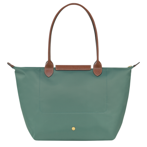 Longchamp Le Pliage Original L Canvas, Recycled canvas Women's Shoulder Bags Green | 412-YQAFGR