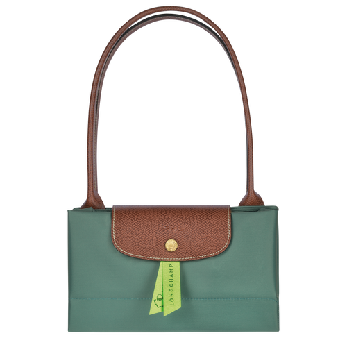 Longchamp Le Pliage Original L Canvas, Recycled canvas Women's Shoulder Bags Green | 412-YQAFGR