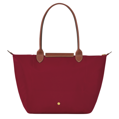 Longchamp Le Pliage Original L Canvas, Recycled canvas Women's Shoulder Bags Red | 496-CSTXNU