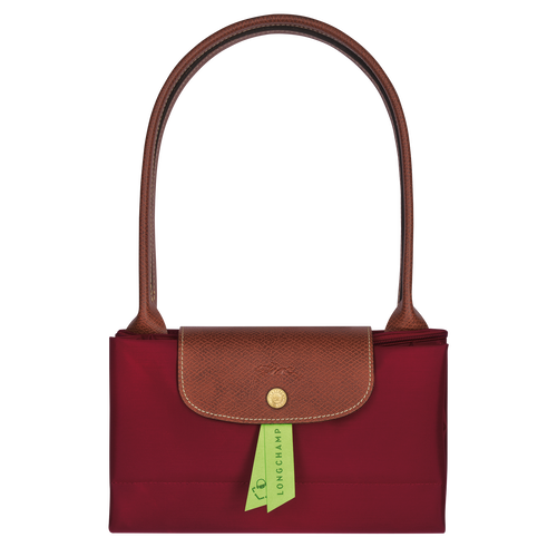 Longchamp Le Pliage Original L Canvas, Recycled canvas Women's Shoulder Bags Red | 496-CSTXNU