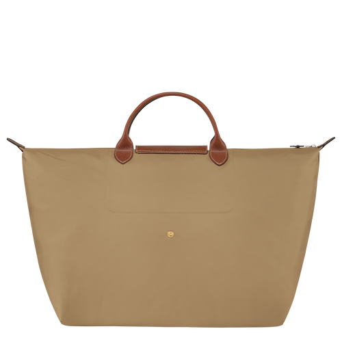 Longchamp Le Pliage Original L Canvas, Recycled canvas Men's Travel Bags Beige | 734-GOWDZF