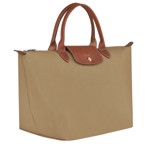 Longchamp Le Pliage Original M Canvas, Recycled canvas Women's Top-handle Bags Beige | 159-ZPUYAS