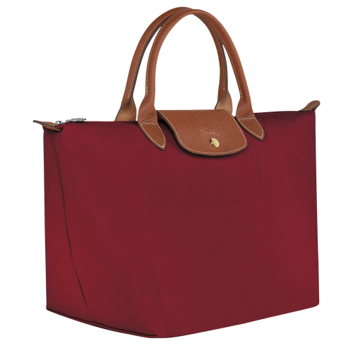 Longchamp Le Pliage Original M Canvas, Recycled canvas Women's Top-handle Bags Red | 374-SCKLTE